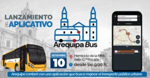 Arequipa Bus Launch Banner